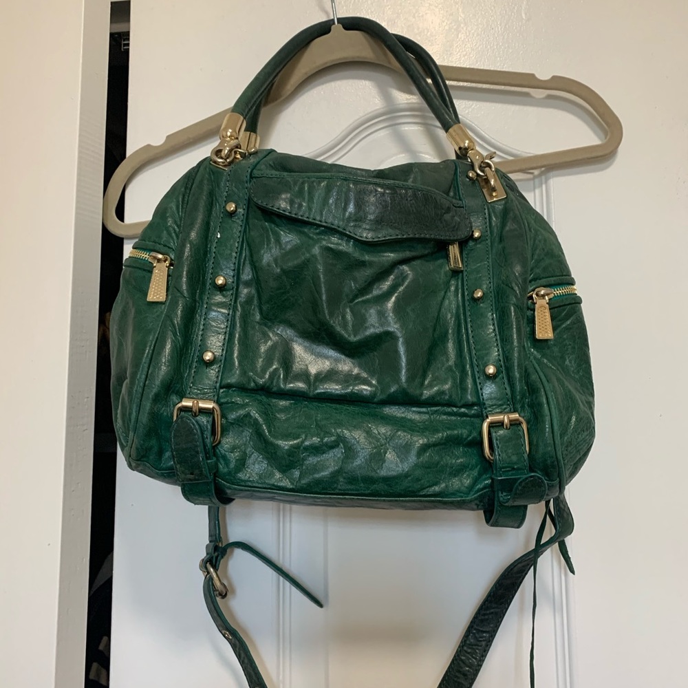 Green Rebecca Minkoff boho handbag
